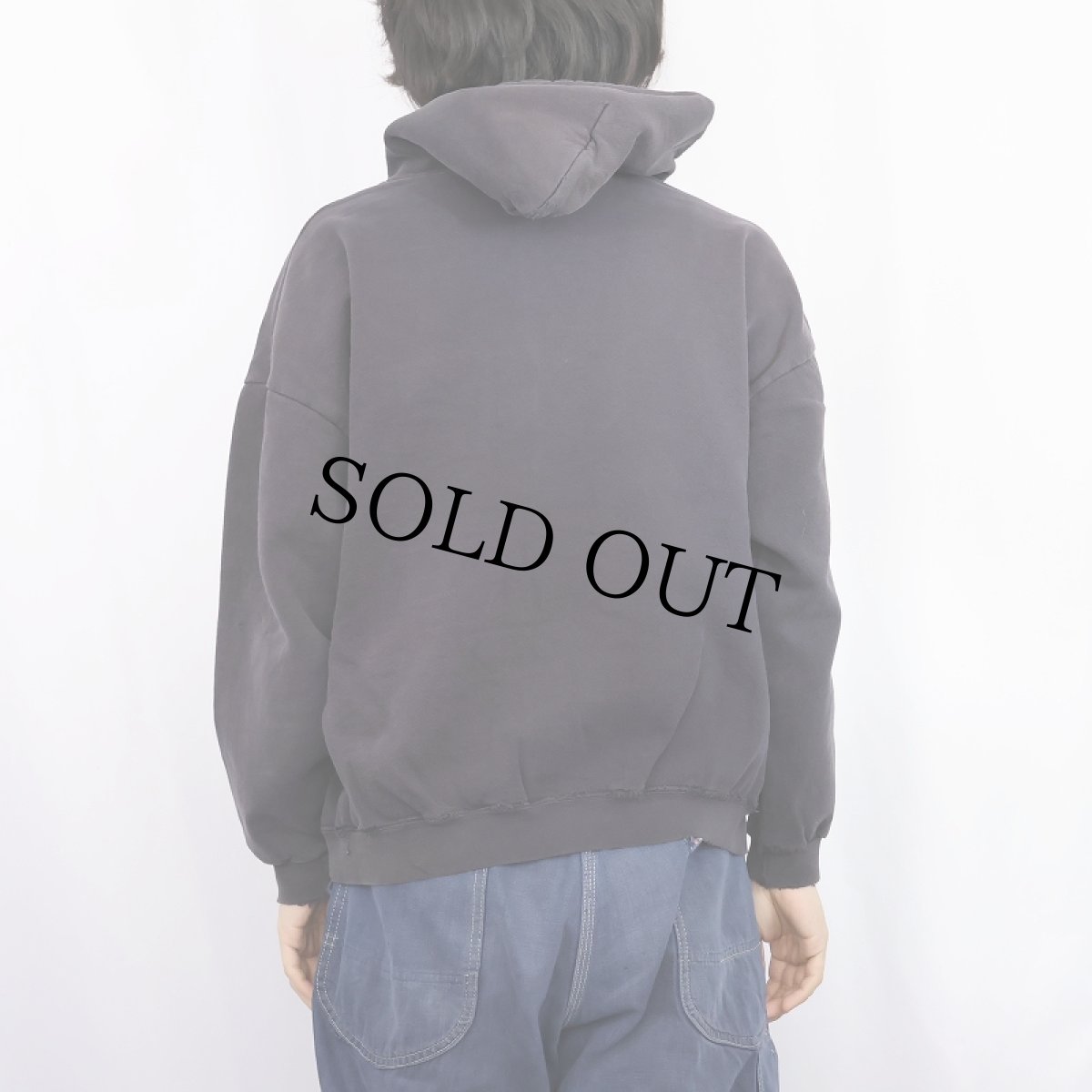 画像3: 90's Lee USA製 スウェットジップパーカー BLACK M (3)