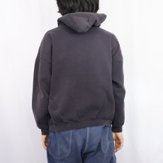 画像3: 90's Lee USA製 スウェットジップパーカー BLACK M (3)