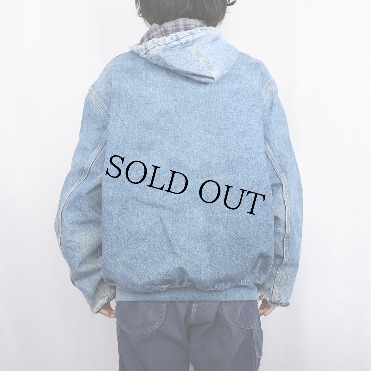 画像3: Carhartt デニムアクティブパーカー XLARGE REGULAR (3)