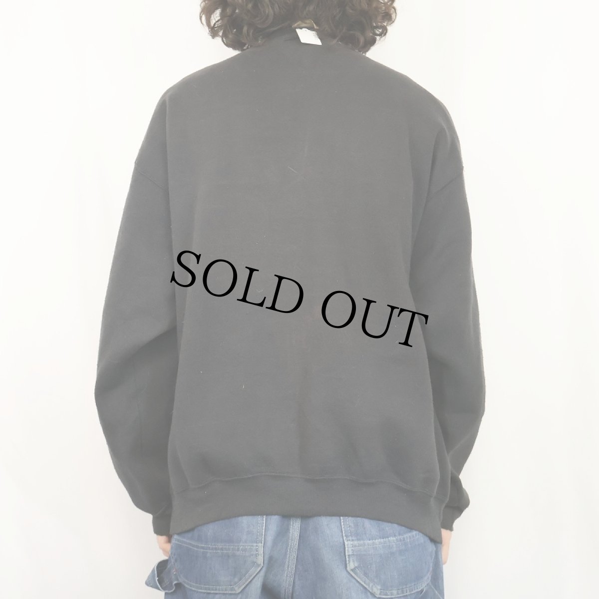 画像3: 90's BEN DAVIS USA製 キャラクープリントスウェット BLACK XL (3)