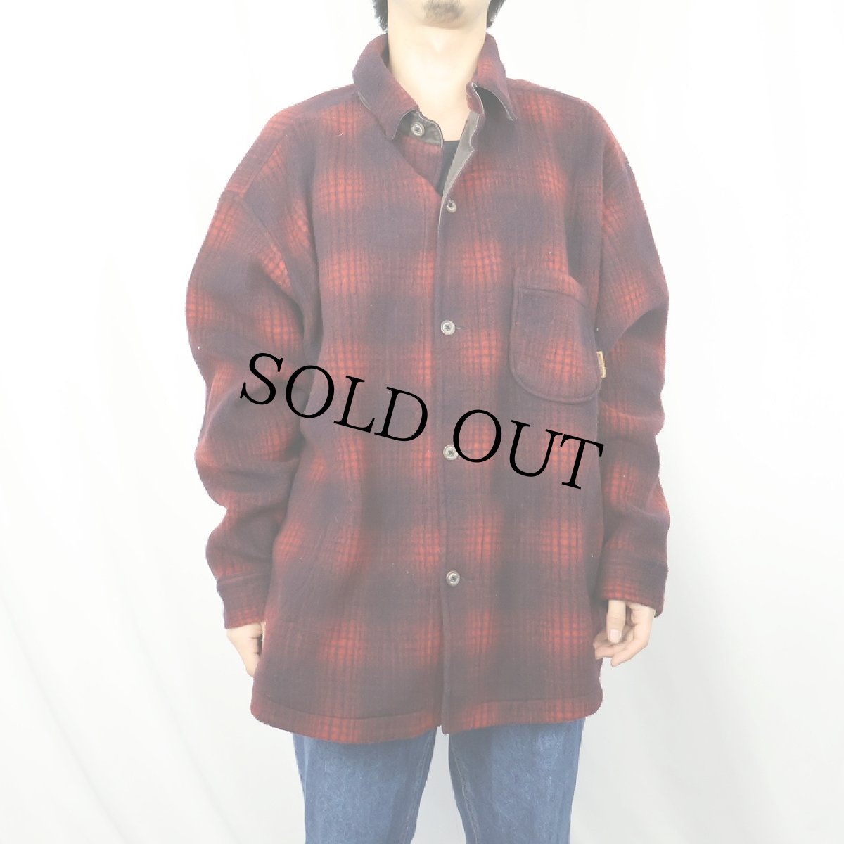 画像2: 〜2000's Timberland WEATHER GEAR オンブレーチェック柄 フリースシャツ L (2)