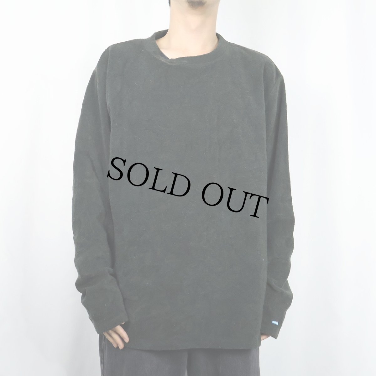 画像2: KAVU パイルスウェット BLACK XL (2)