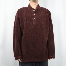 画像2: 90's KENYON USA製 ボアフリースプルオーバーシャツ (2)