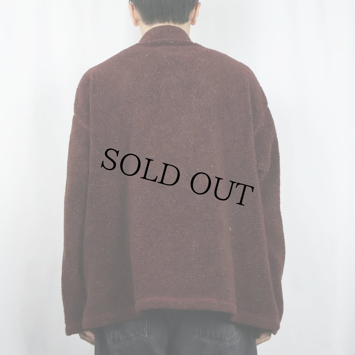 画像3: 90's KENYON USA製 ボアフリースプルオーバーシャツ (3)