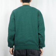 画像3: 90's RUSSELL ATHLETIC USA製 前V 無地スウェット GREEN M  (3)