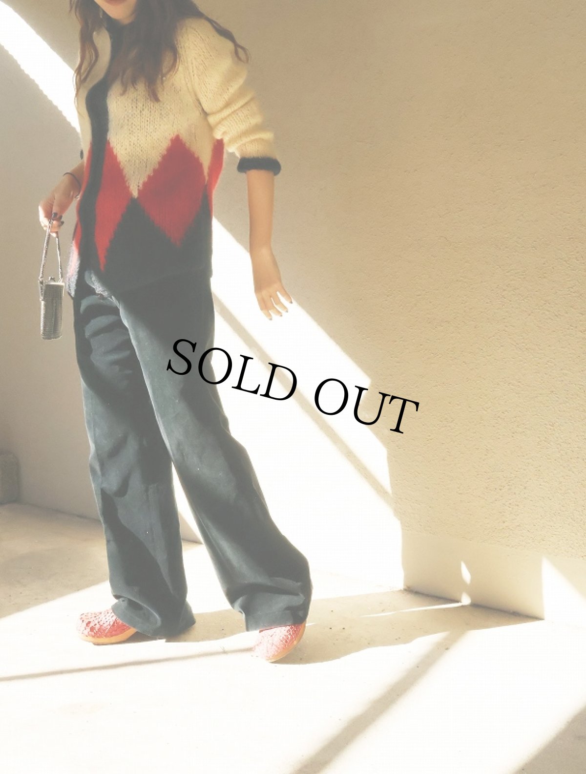 画像3: 〜70's コーデュロイフレアパンツ BLACK (3)