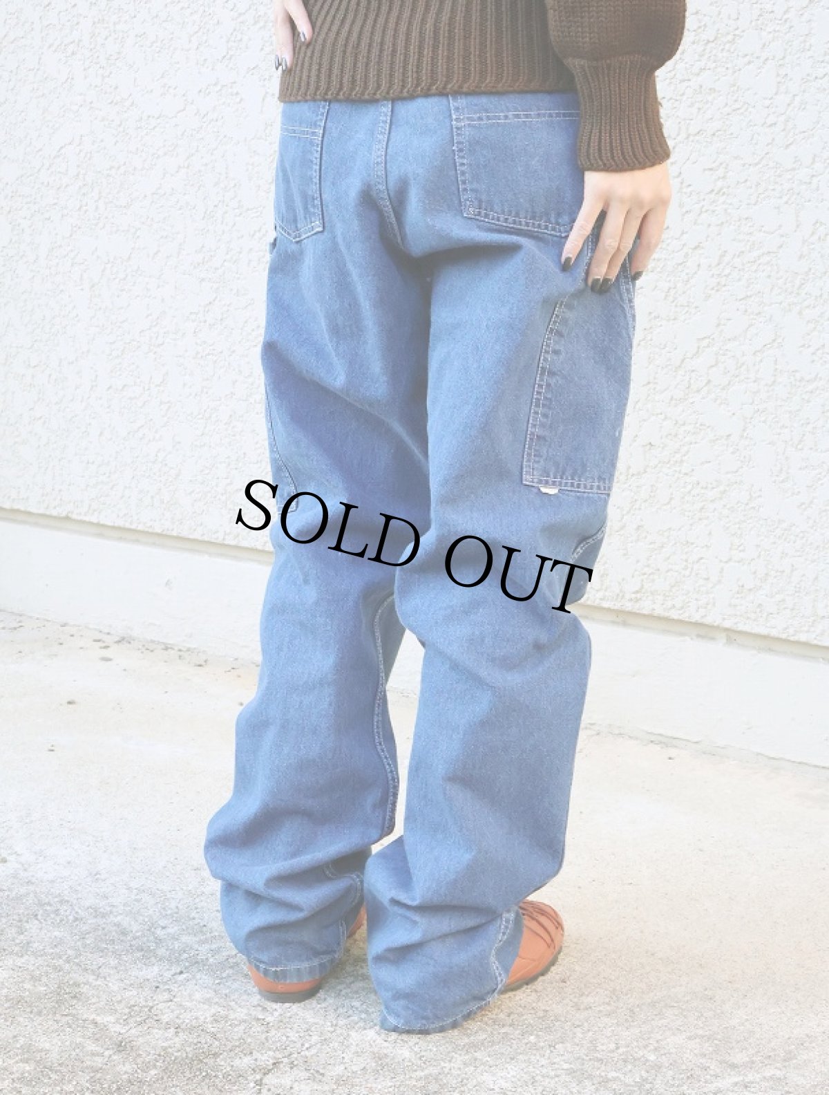 画像1: 90's〜 CABOOSE デニムペインターパンツ W33 (1)