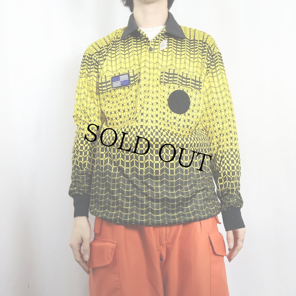 画像2: 総柄 サッカーシャツ (2)