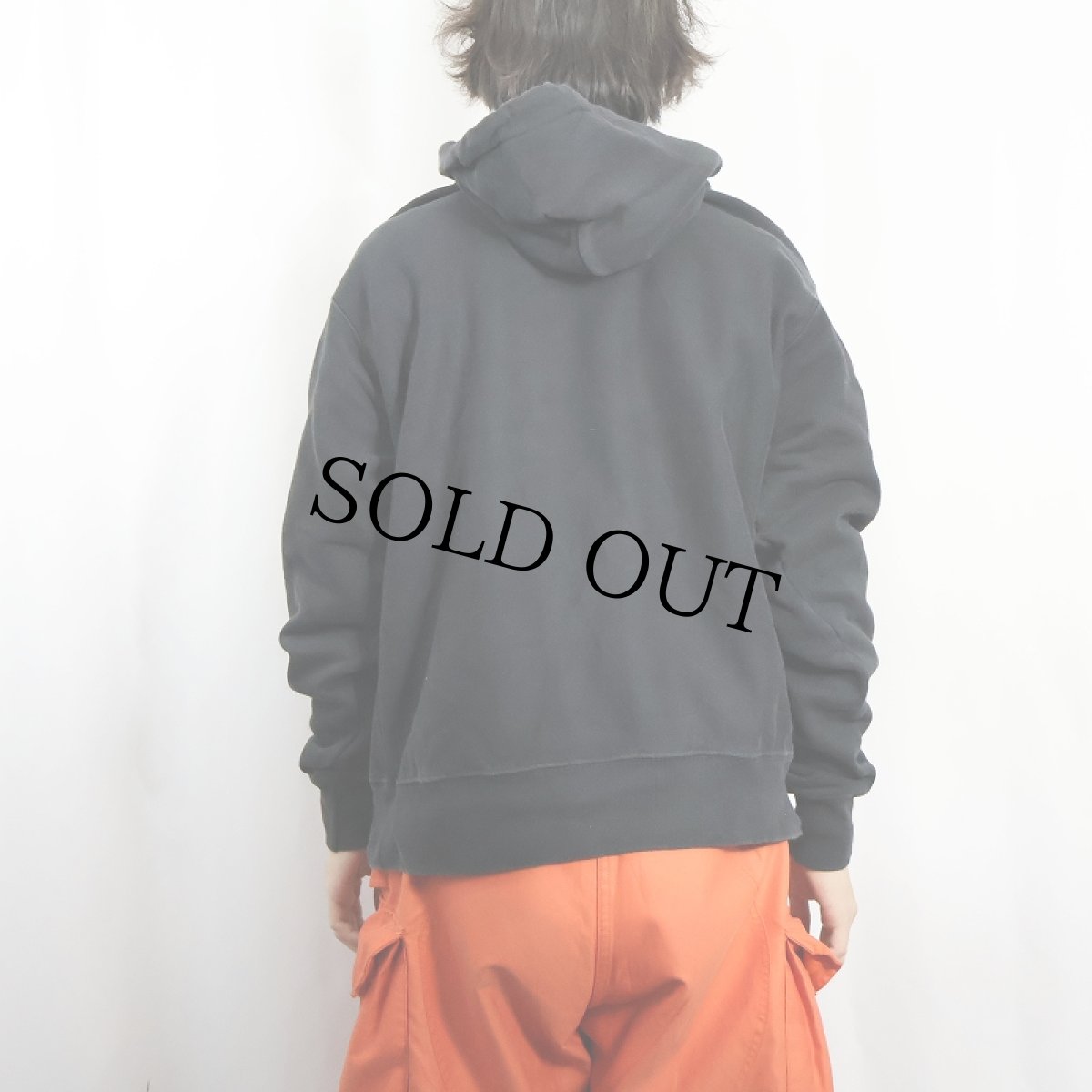 画像3: Champion REVERSE WEAVE "MELROSE Track&Field " ウィングフットプリントスウェット フーディーL BLACK L (3)