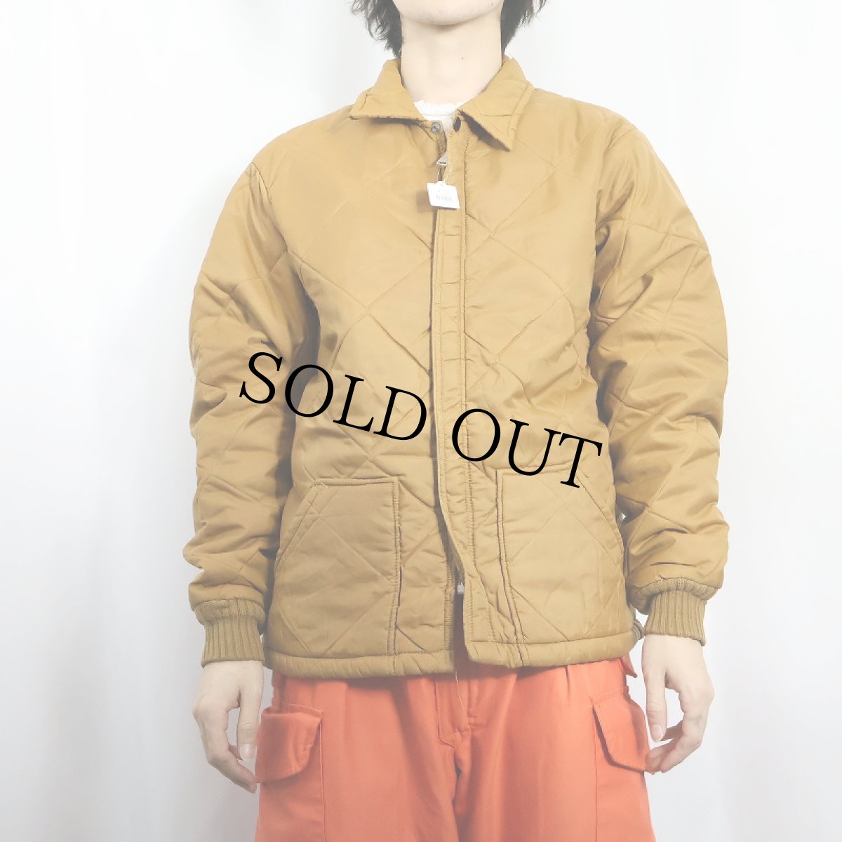 画像2: 70's BIG SMITH 中綿入り キルティングジャケット L (2)