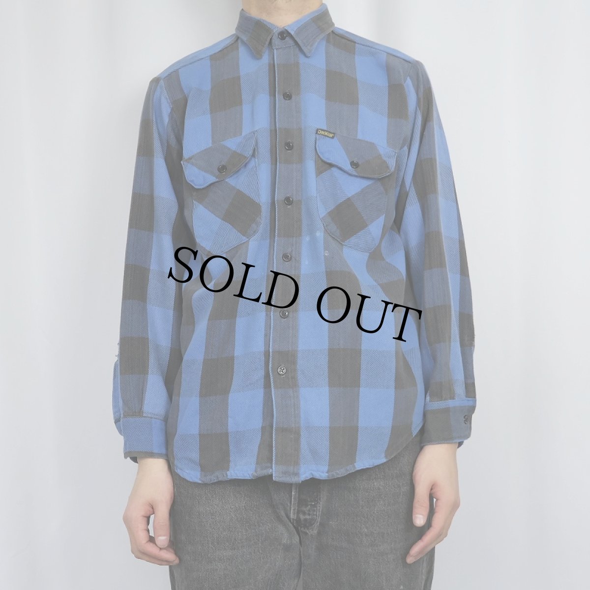 画像2: 80's OSH KOSH バッファローチェック柄 ヘビーネルシャツ (2)