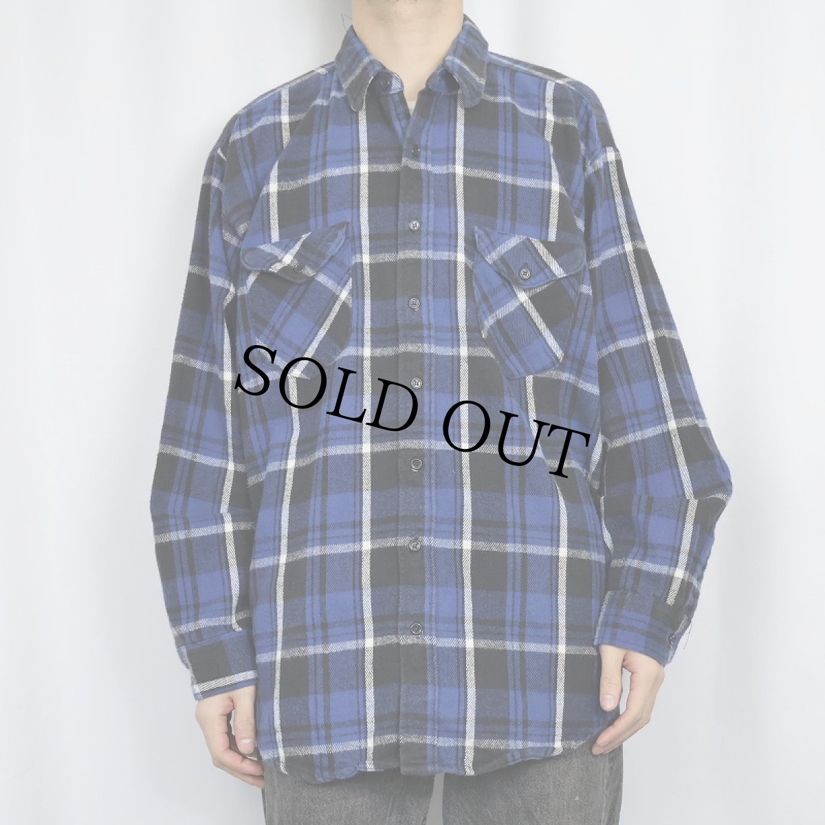 画像2: 80〜90's OSH KOSH チェック柄 ヘビーネルシャツ XXLB (2)