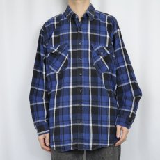 画像2: 80〜90's OSH KOSH チェック柄 ヘビーネルシャツ XXLB (2)
