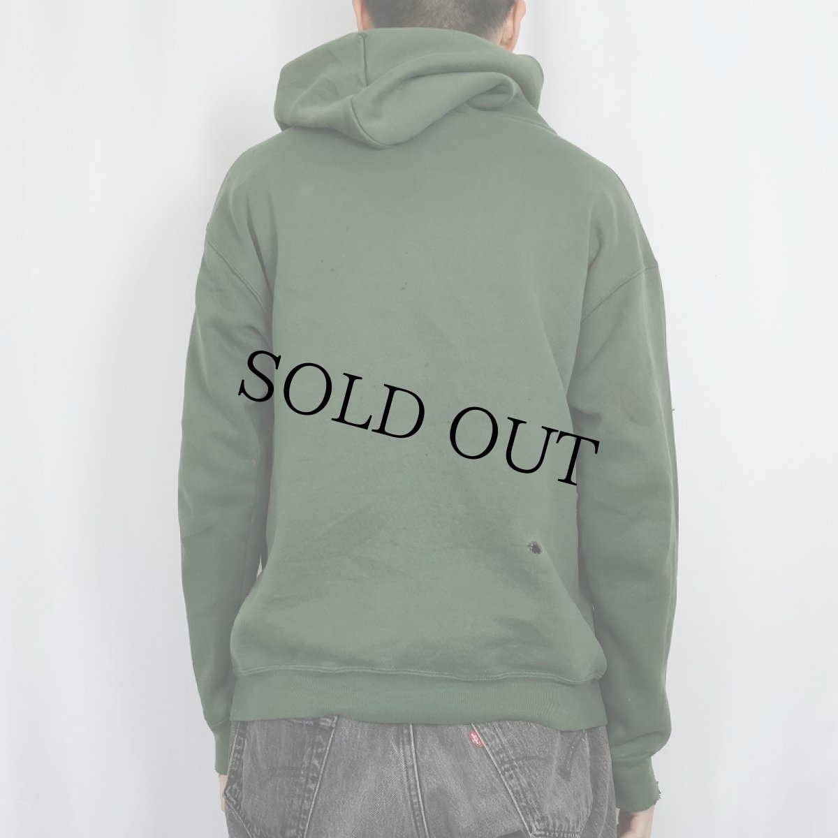 画像3: 90's DISCUS USA製 無地スウェットジップパーカー L (3)