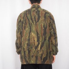 画像3: 80's CAMO CLAN USA製 タイガーストライプカモ柄 コットンジャケット M (3)