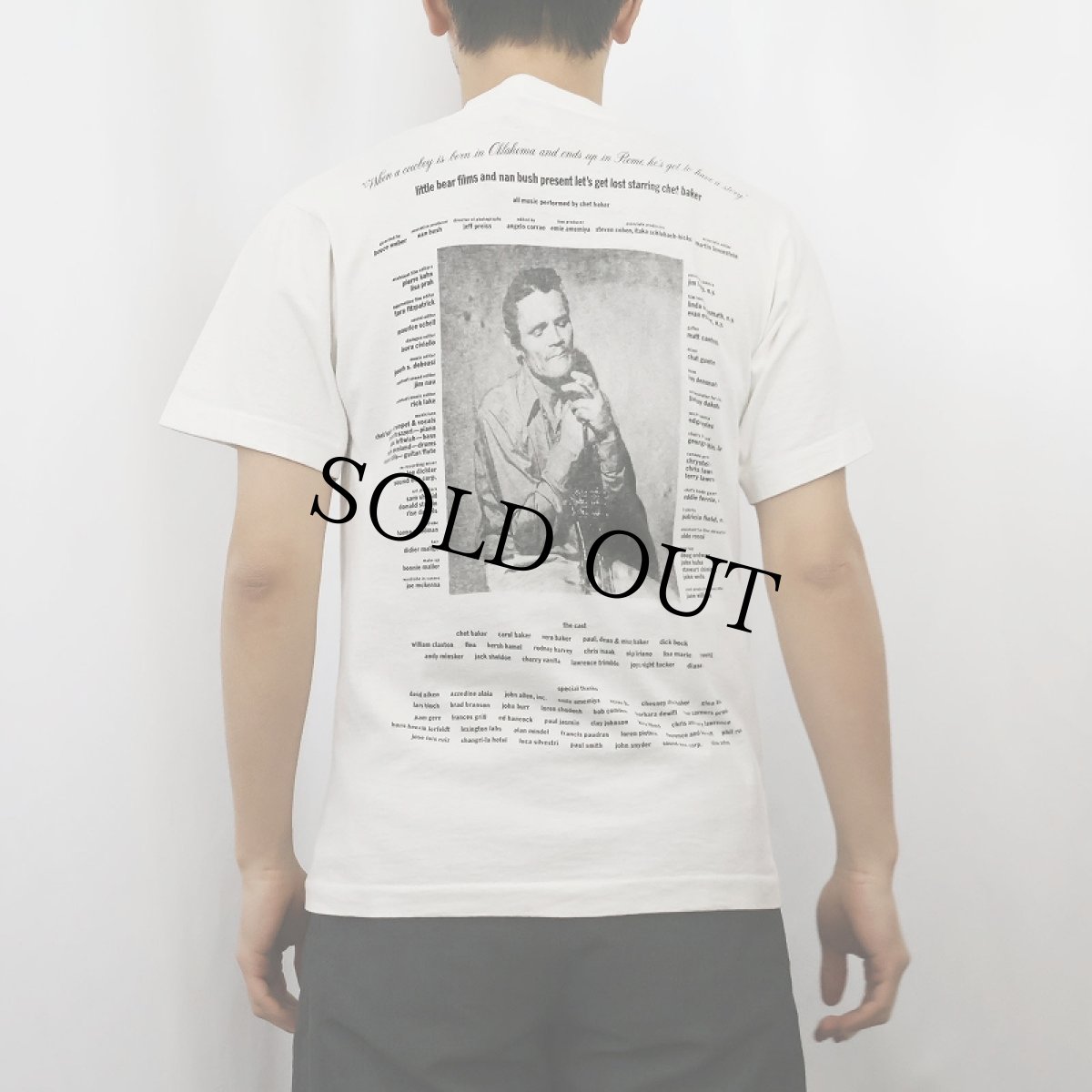 画像4: 90's BRUCE WEBER "let's get lost starring chet baker" フォトプリントTシャツ M (4)