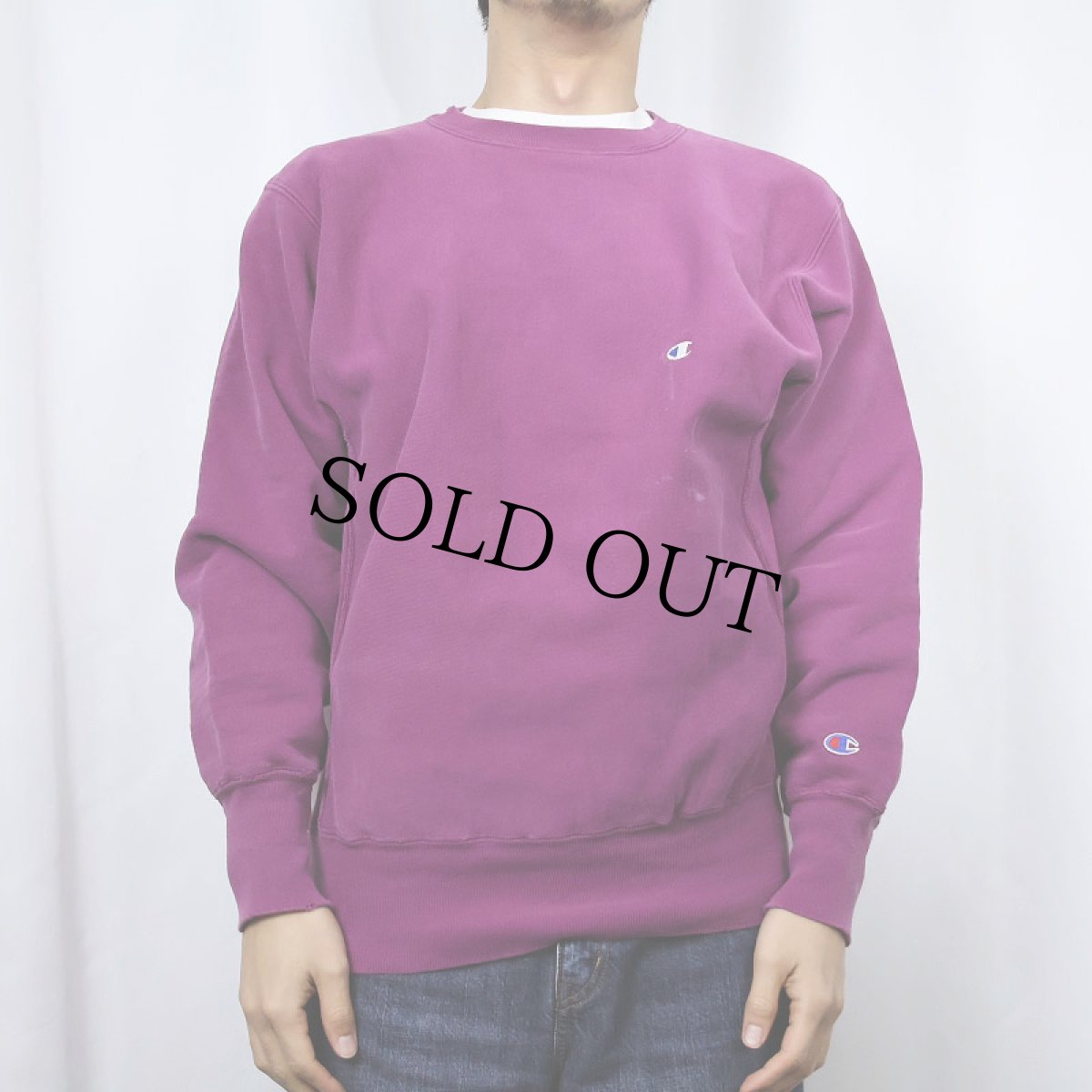 画像2: 90's Champion REVERSE WEAVE USA製 目付きスウェット L (2)