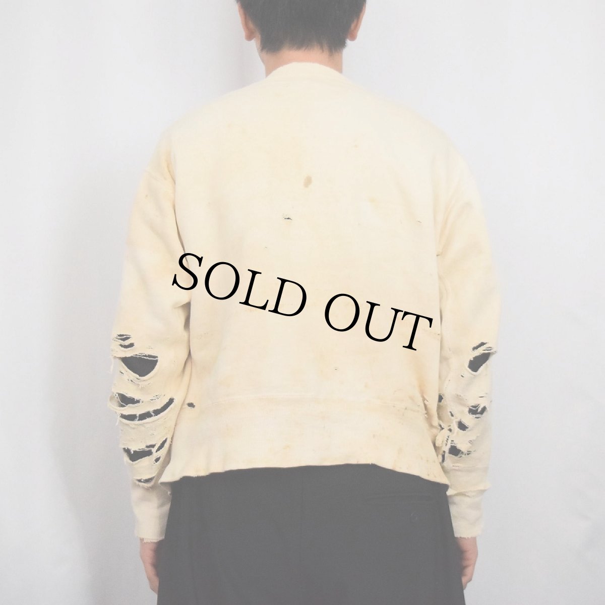 画像3: 50's 前V 無地スウェット (3)