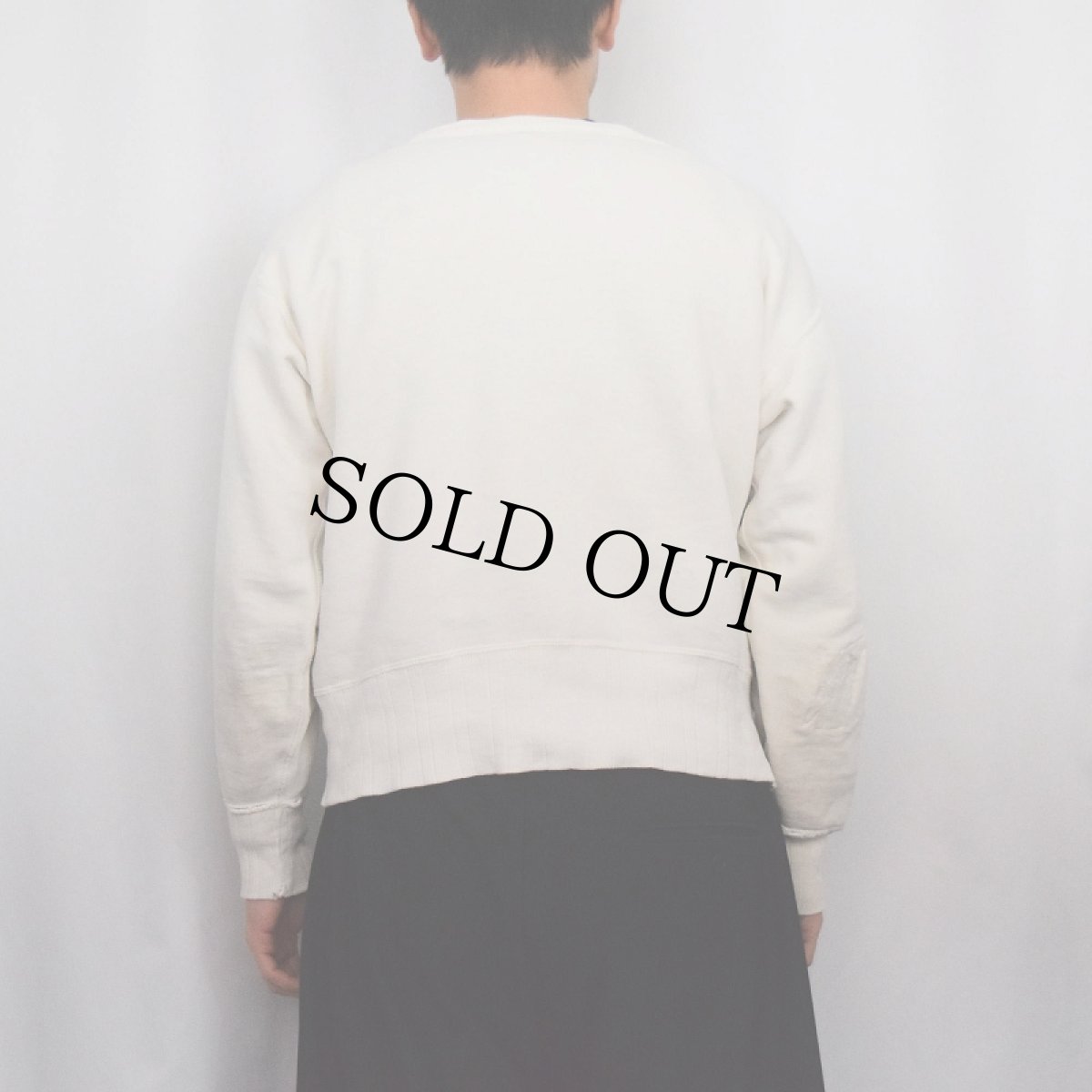 画像3: 50's "針抜きリブ" 無地スウェット MEDIUM (3)