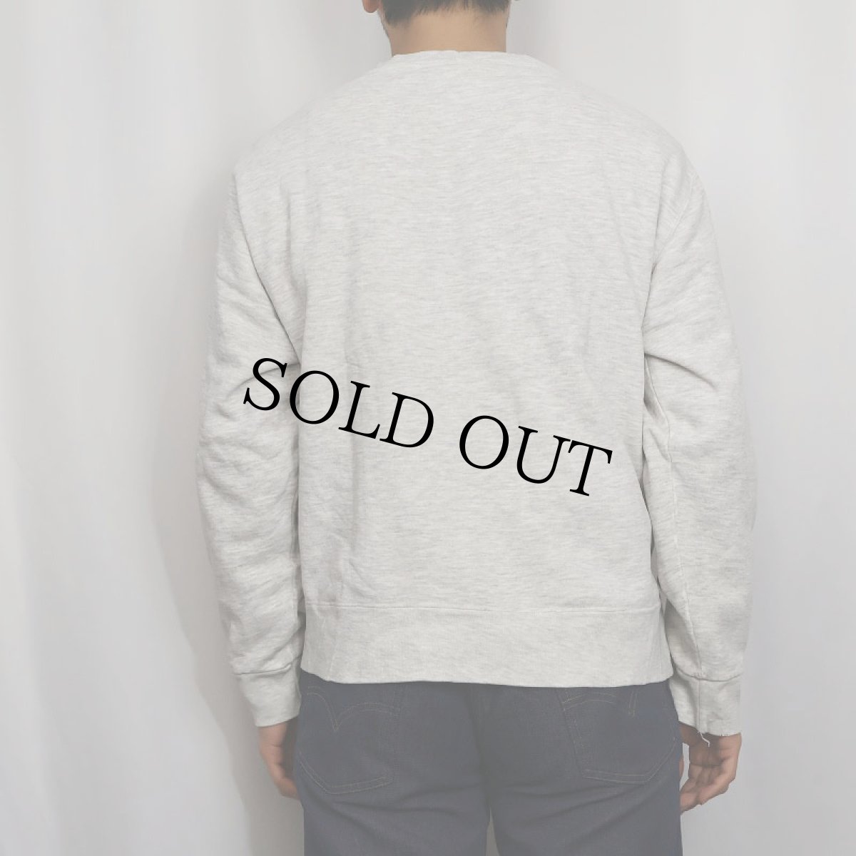 画像3: 80〜90's Champion USA製 青刺繍タグ 後期 "MICHIGAN" 染み込みプリントスウェット L (3)