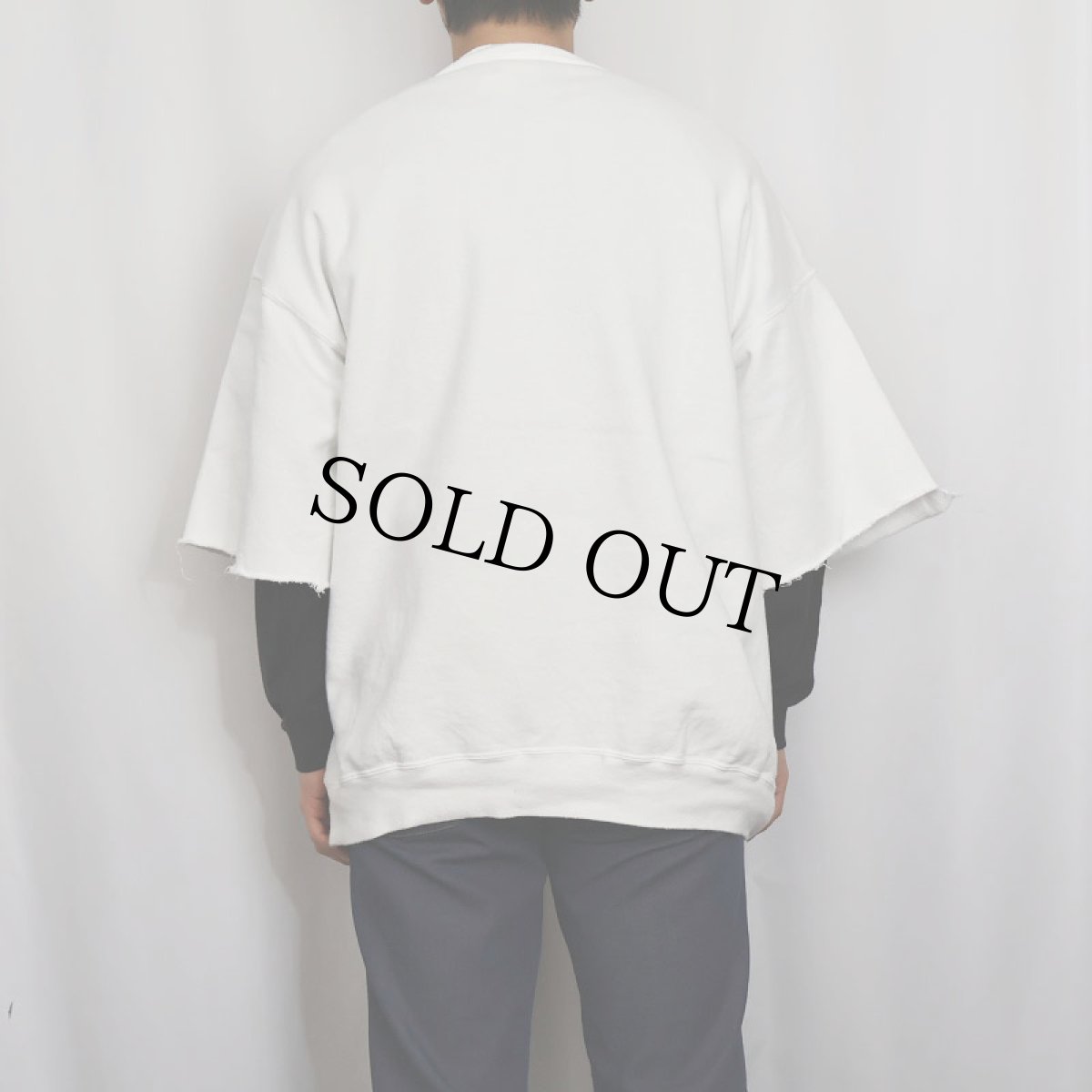 画像3: 90's NIKE 銀タグ USA製 "JUST DO IT"  発泡プリント カットオフスウェット XL (3)