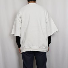 画像3: 90's NIKE 銀タグ USA製 "JUST DO IT"  発泡プリント カットオフスウェット XL (3)