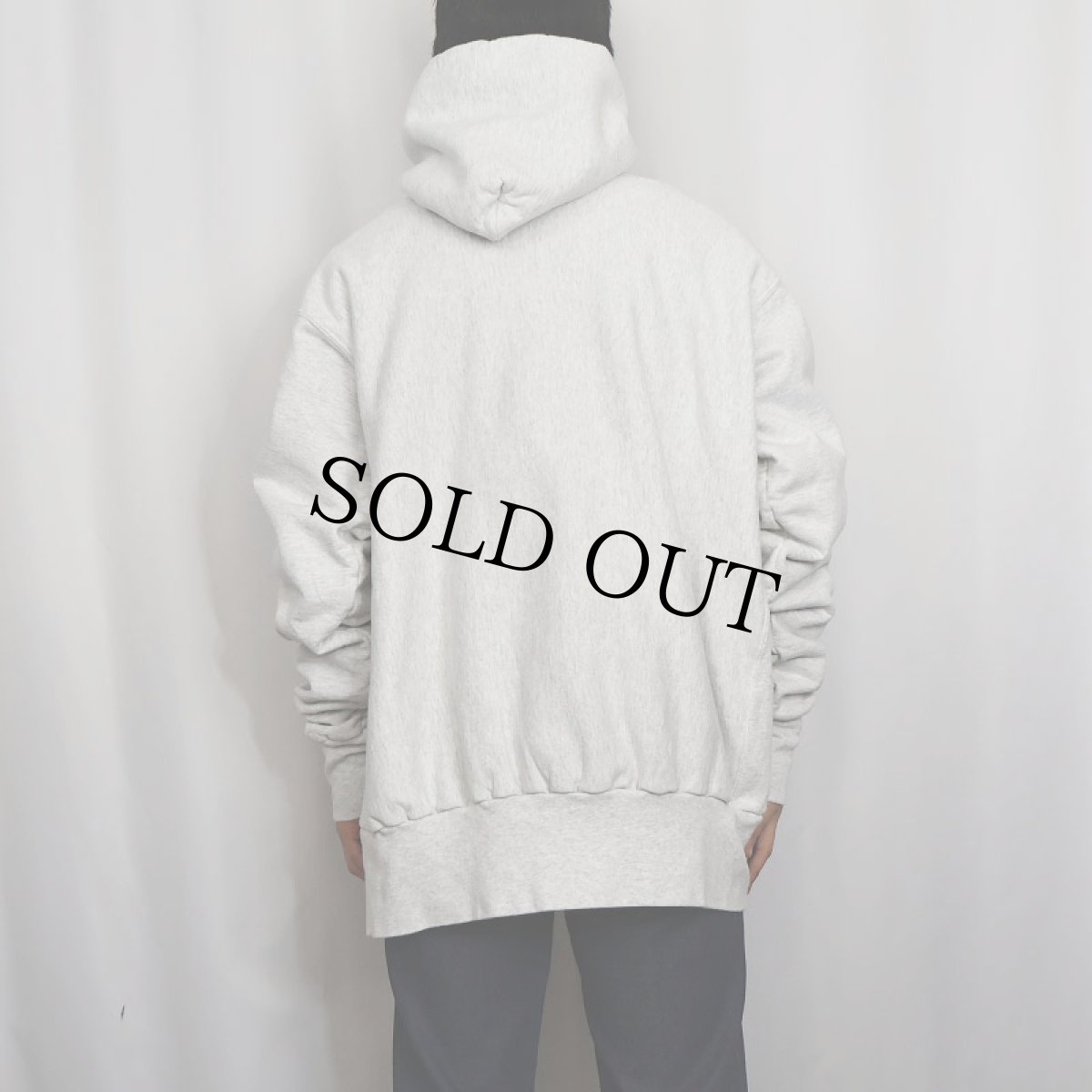 画像3: 90's USA製 REVERSE WEAVE TYPE "NAVY" プリントスウェットフーディー 3X (3)