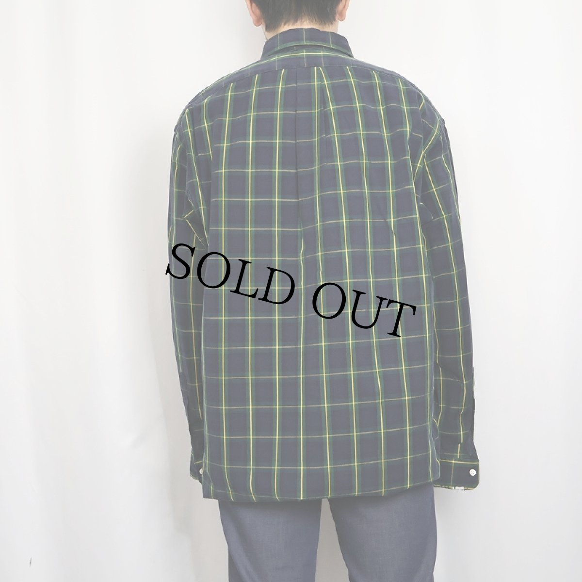 画像3: Ralph Lauren "BLAIRE" チェック柄 コットンボタンダウンシャツ L (3)