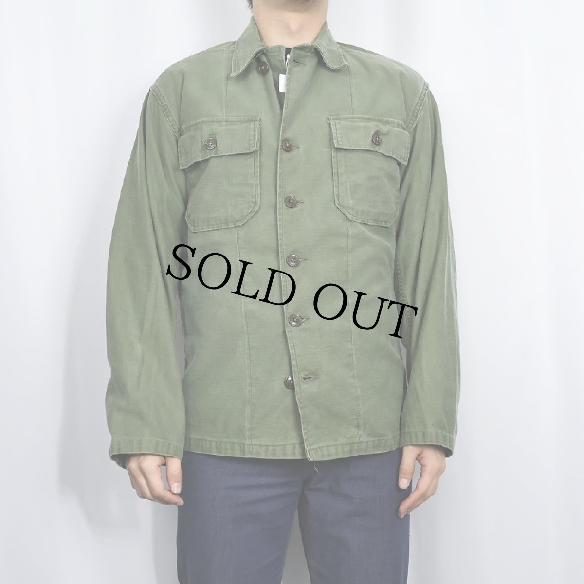 画像2: 50's U.S.ARMY ユーティリティシャツ 1st初期 (2)