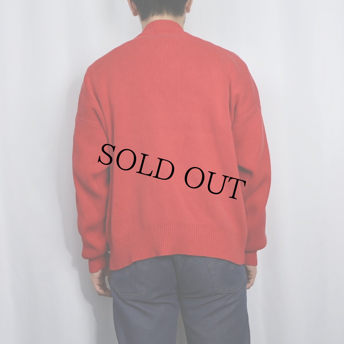 画像3: 90's GAP モックネック コットンニットセーター (3)