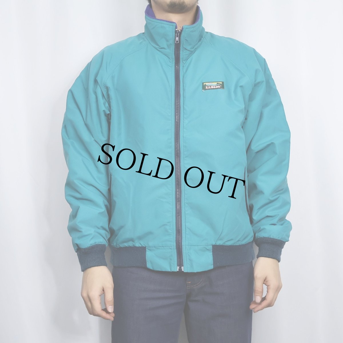 画像2: 80〜90's L.L.Bean USA製 "Warm-up Jacket" フリースライナー シェルドジャケット XL (2)