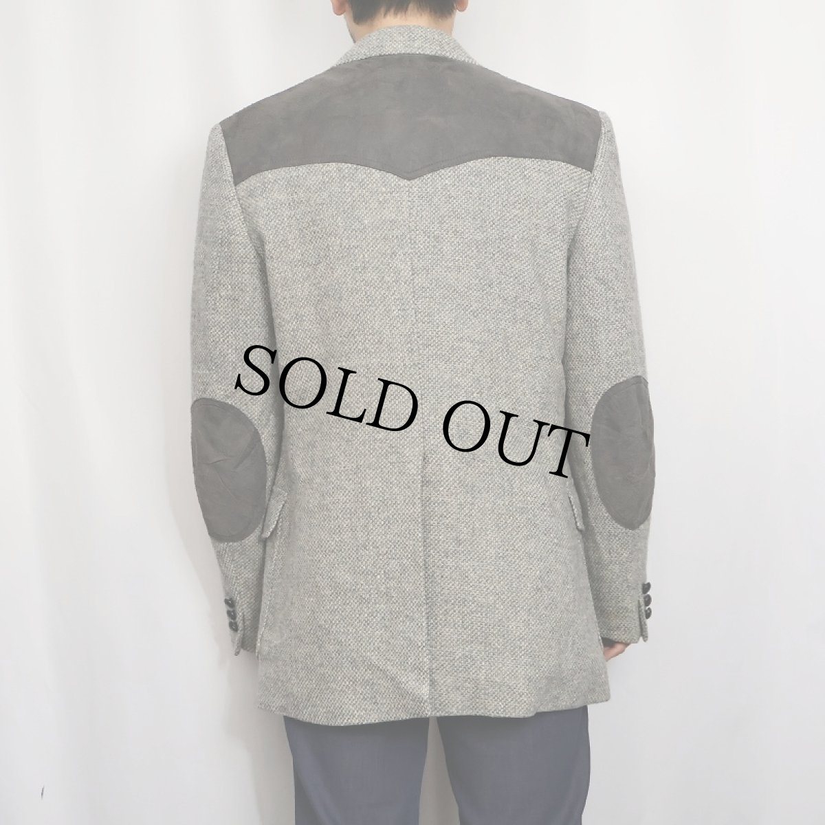 画像3: 90's Pendleton USA製 エルボーパッチ付き ウールテーラードジャケット SIZE42 (3)