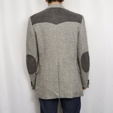 画像3: 90's Pendleton USA製 エルボーパッチ付き ウールテーラードジャケット SIZE42 (3)
