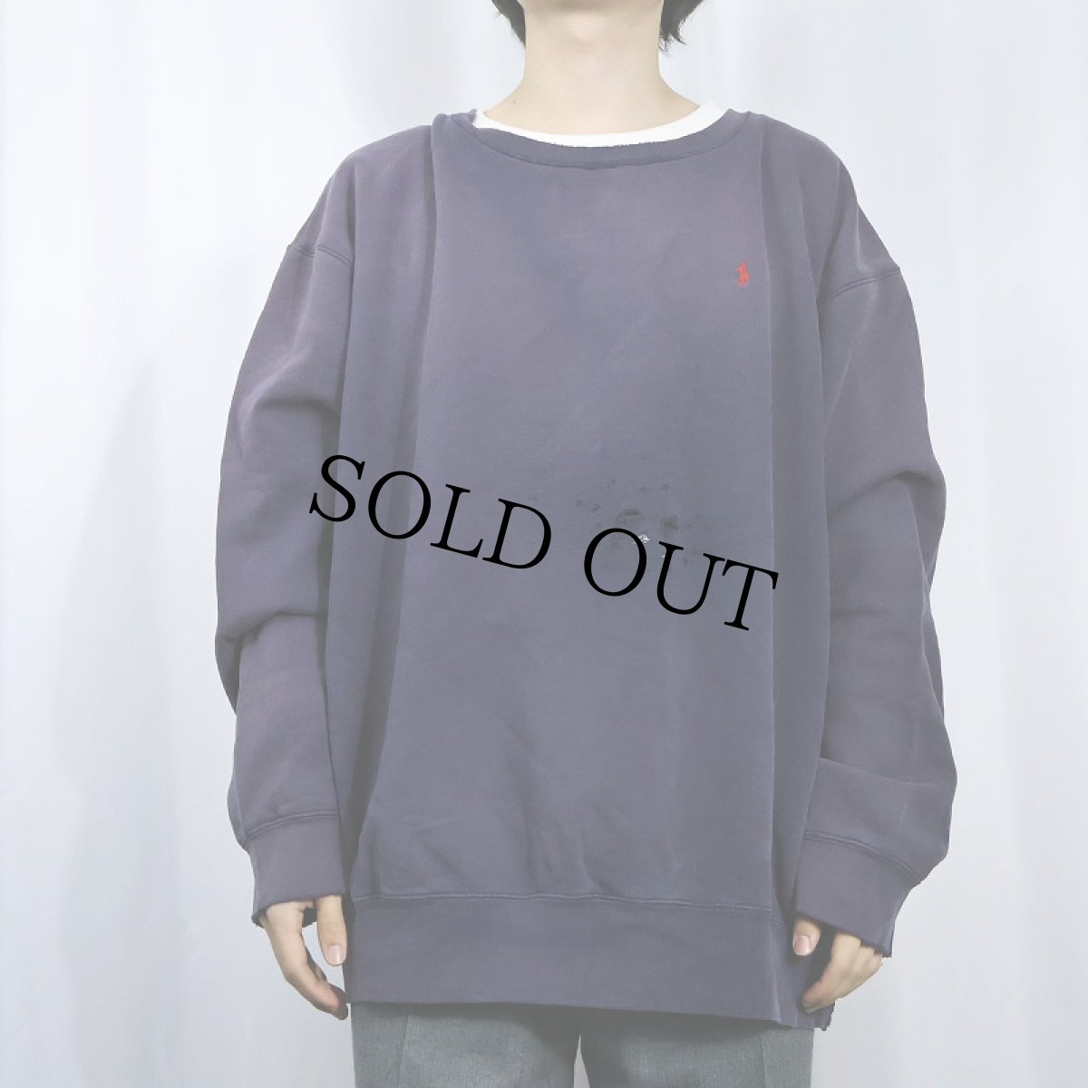 画像3: POLO Ralph Lauren ロゴ刺繍 スウェット NAVY XXL (3)