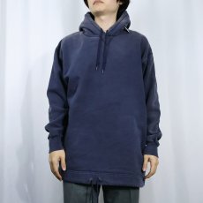画像2: 90's RUSSEL ATHELETIC USA製 "HIGH Cotton" 前V 無地スウェット NAVY M (2)
