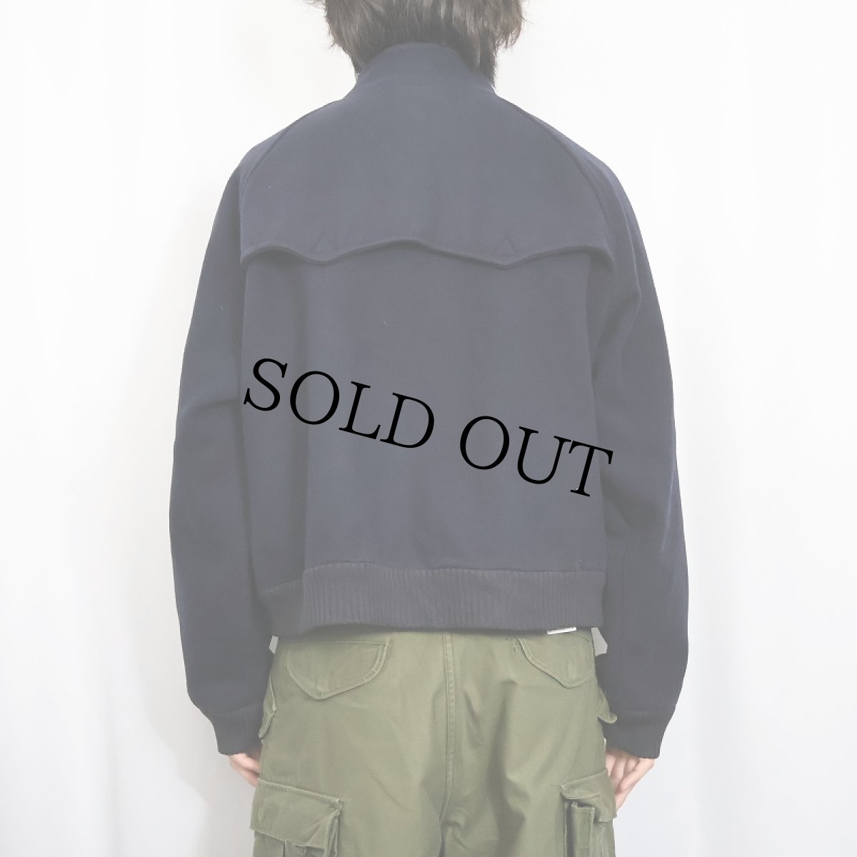 画像5: POLO Ralph Lauren パッチ付き メルトンウールジャケット NAVY M (5)