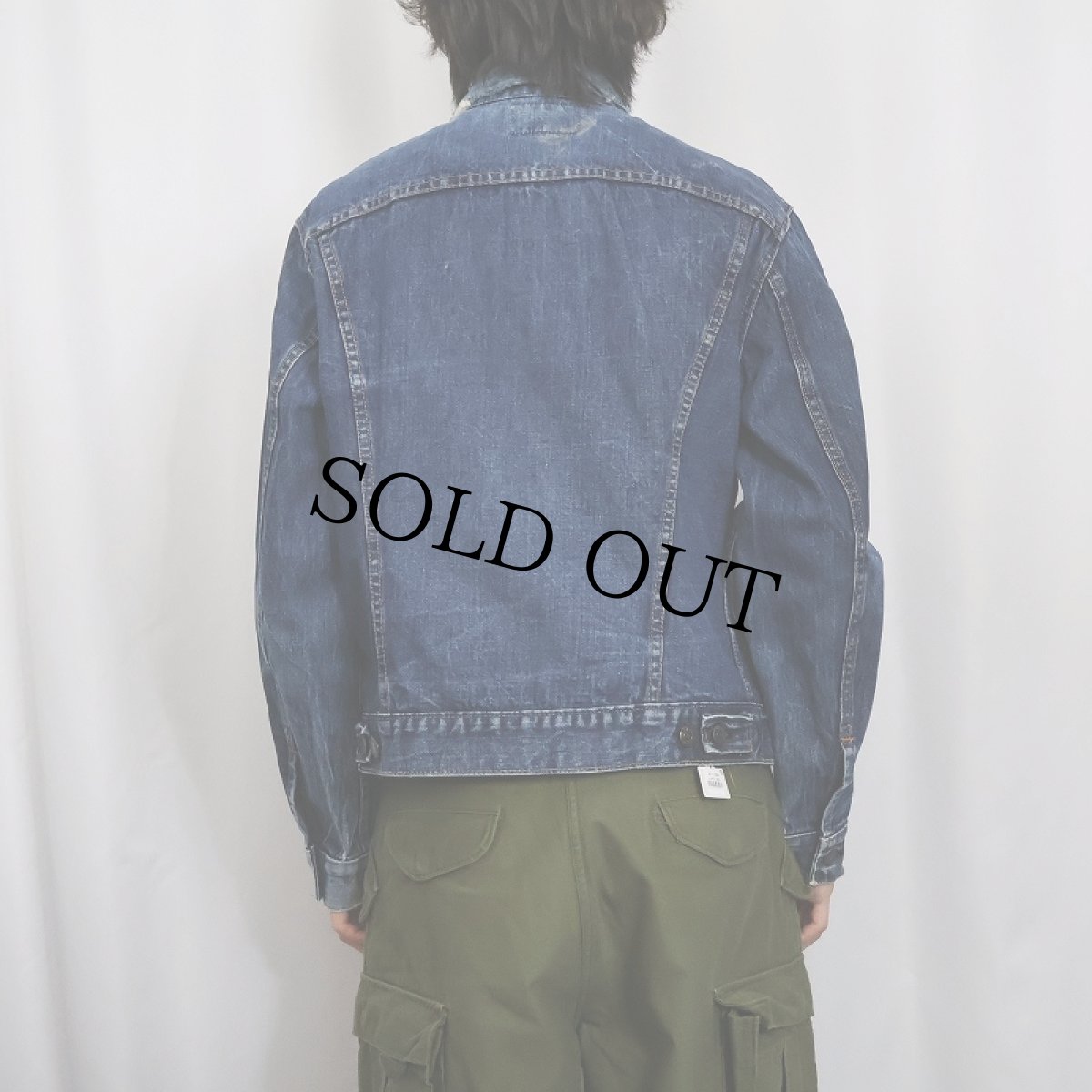 画像3: 60〜70's LEVI'S 70505 BIGE デニムジャケット (3)