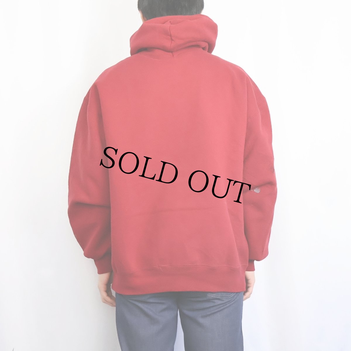 画像4: 90's RUSSELL ATHELETIC USA製 無地スウェットフーディー XL (4)