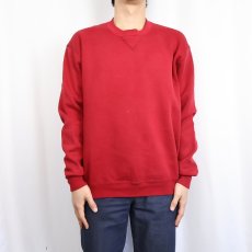 画像3: 90's RUSSELL ATHELETIC USA製 前V 無地スウェット L (3)