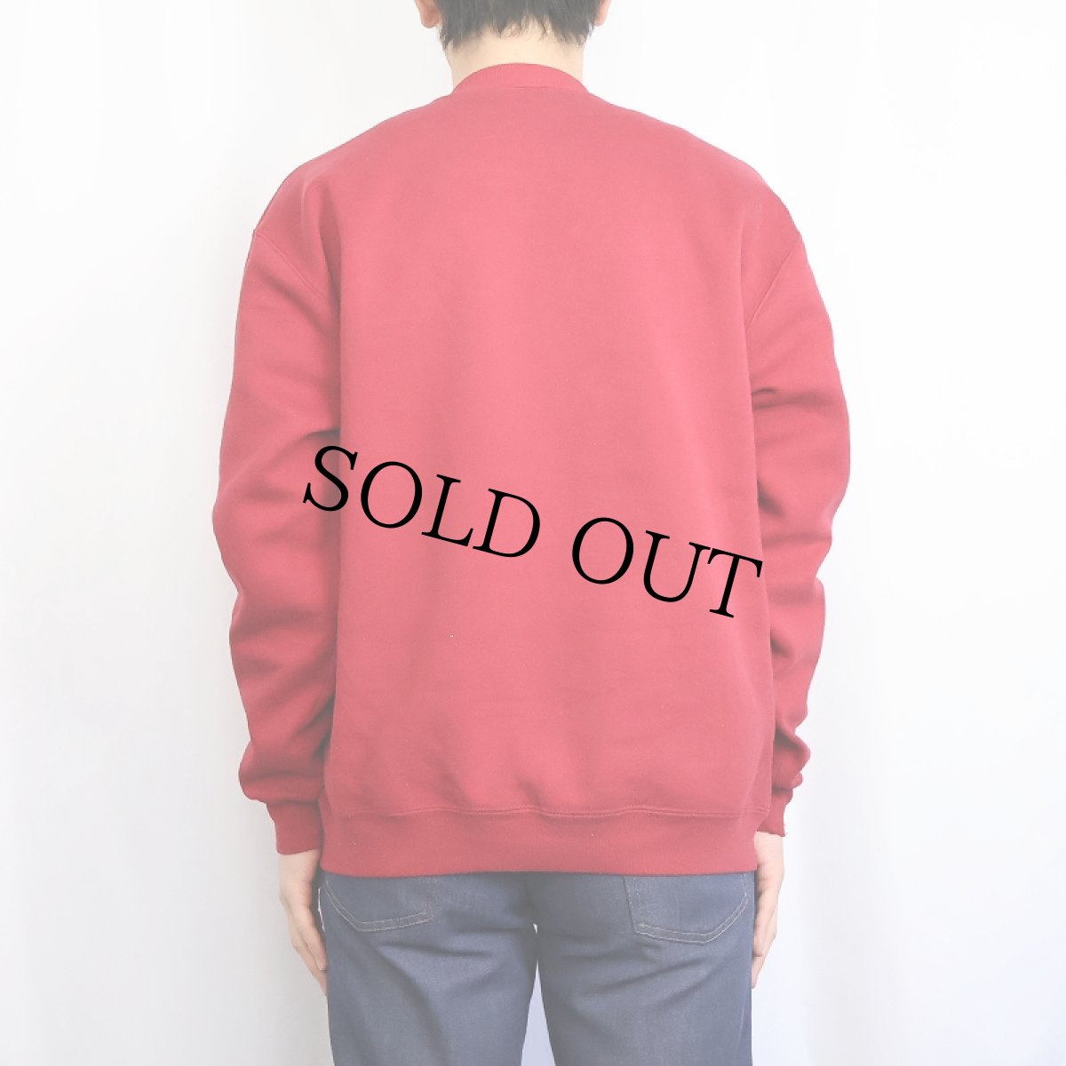 画像4: 90's RUSSELL ATHELETIC USA製 前V 無地スウェット L (4)