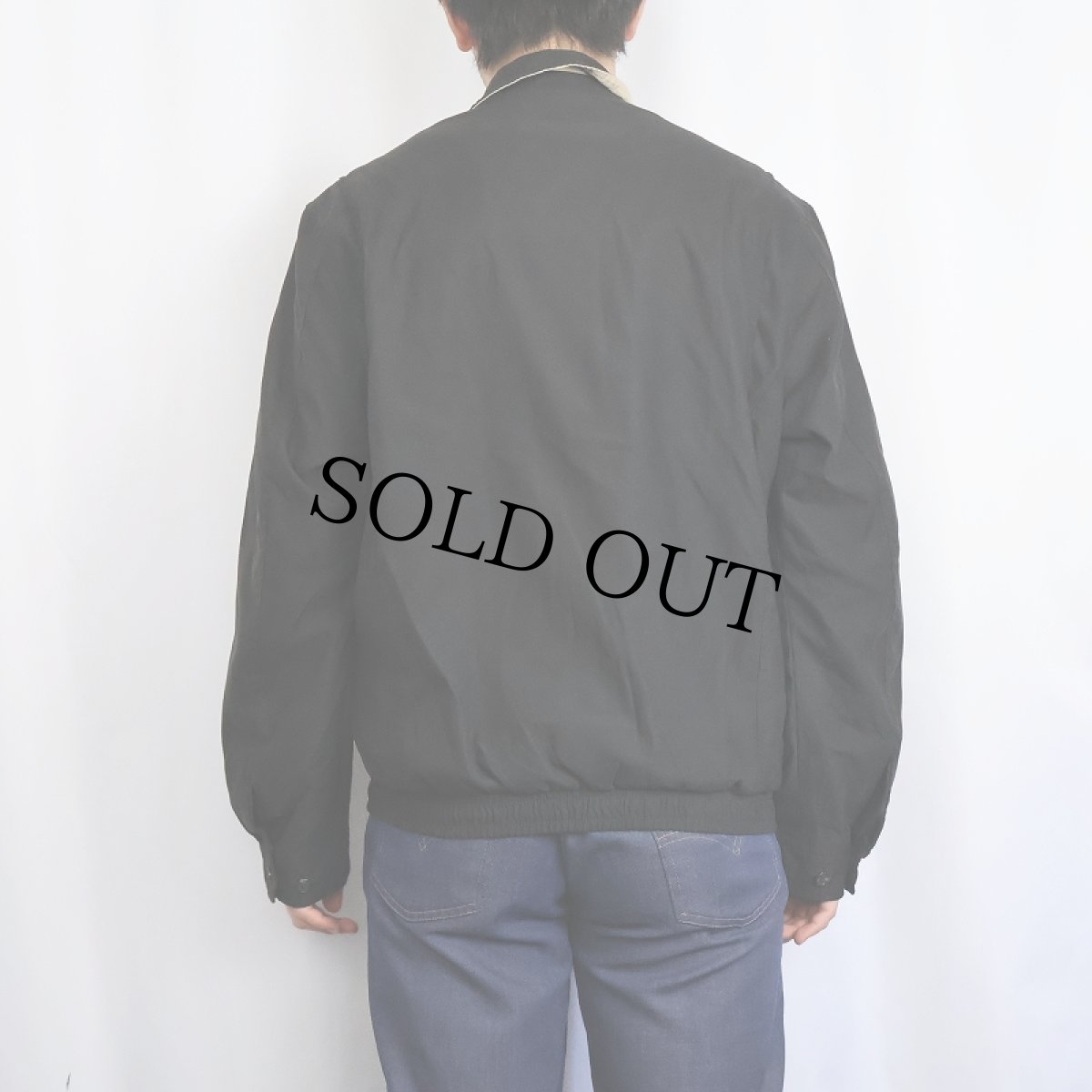 画像3: POLO Ralph Lauren ロゴ刺繍 スイングトップ BLACK S (3)