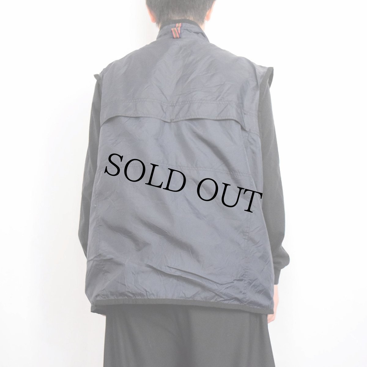 画像3: GAP "SEKRI TYPE" 裏サーマル ナイロンベスト NAVY XL (3)
