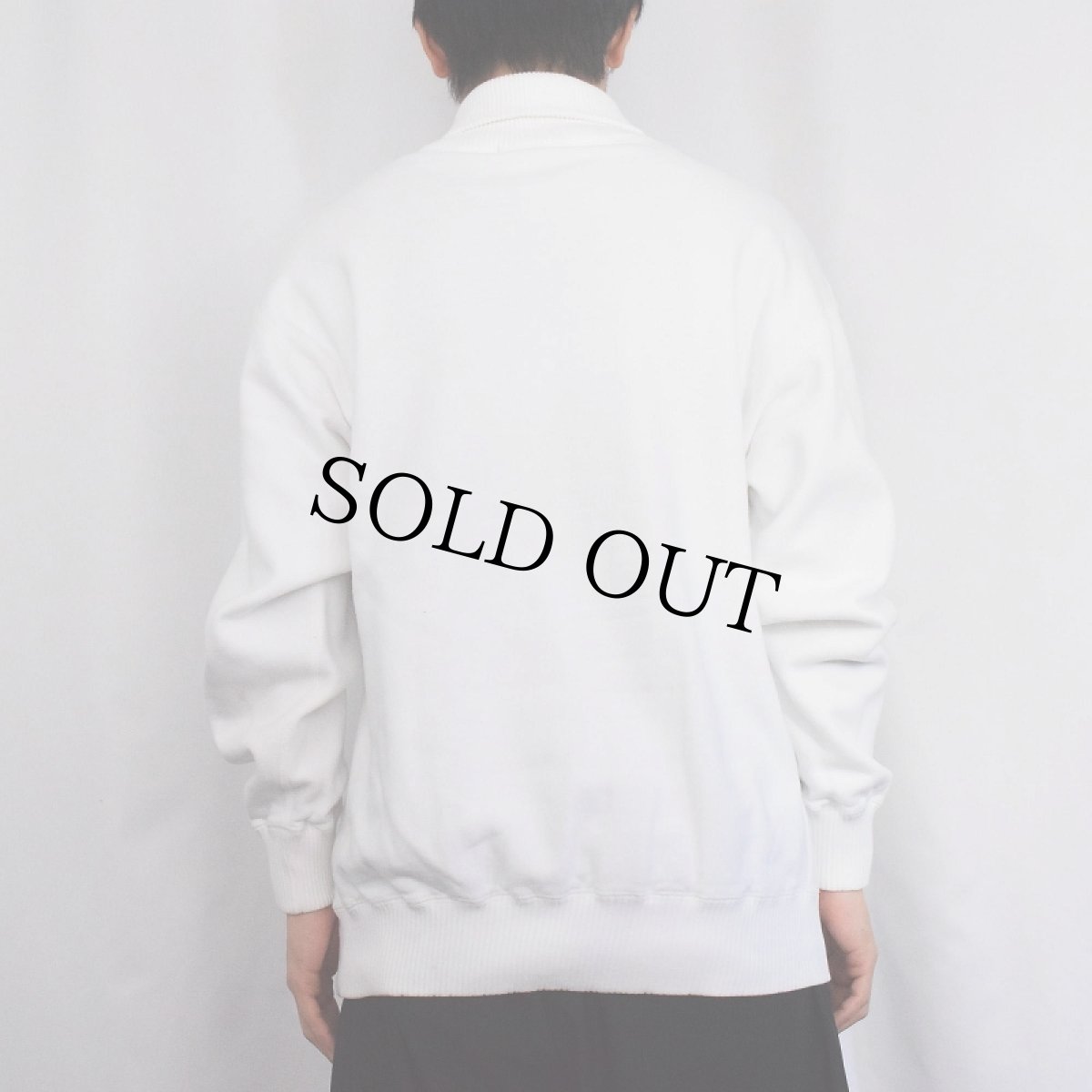 画像4: Ralph Lauren "UNI CREST PATCH" ハーフスナップスウェット M (4)