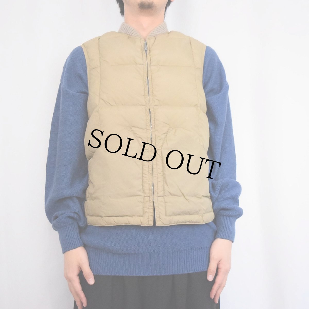 画像2: 〜70's COMFY キルティングダウンベスト L (2)