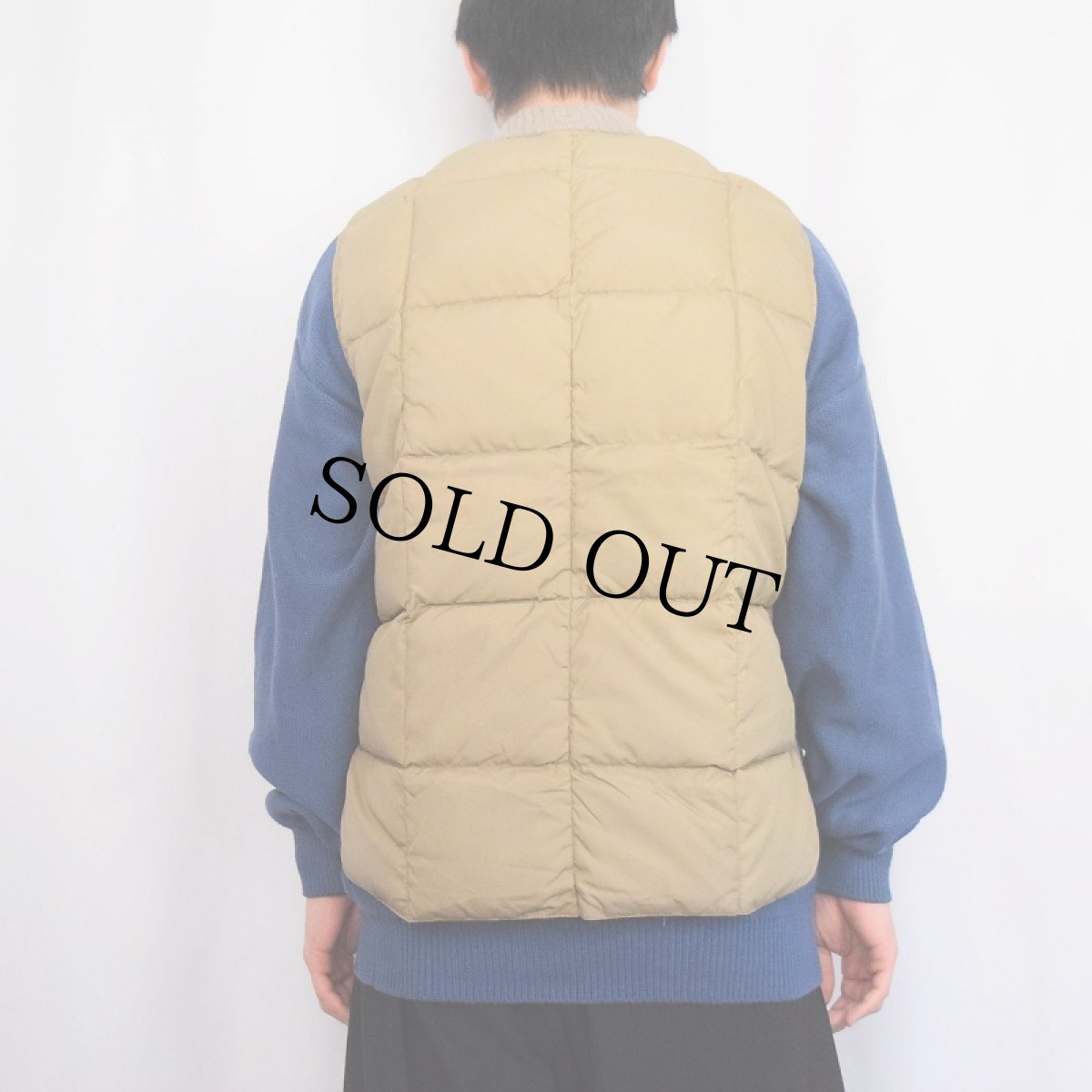 画像3: 〜70's COMFY キルティングダウンベスト L (3)