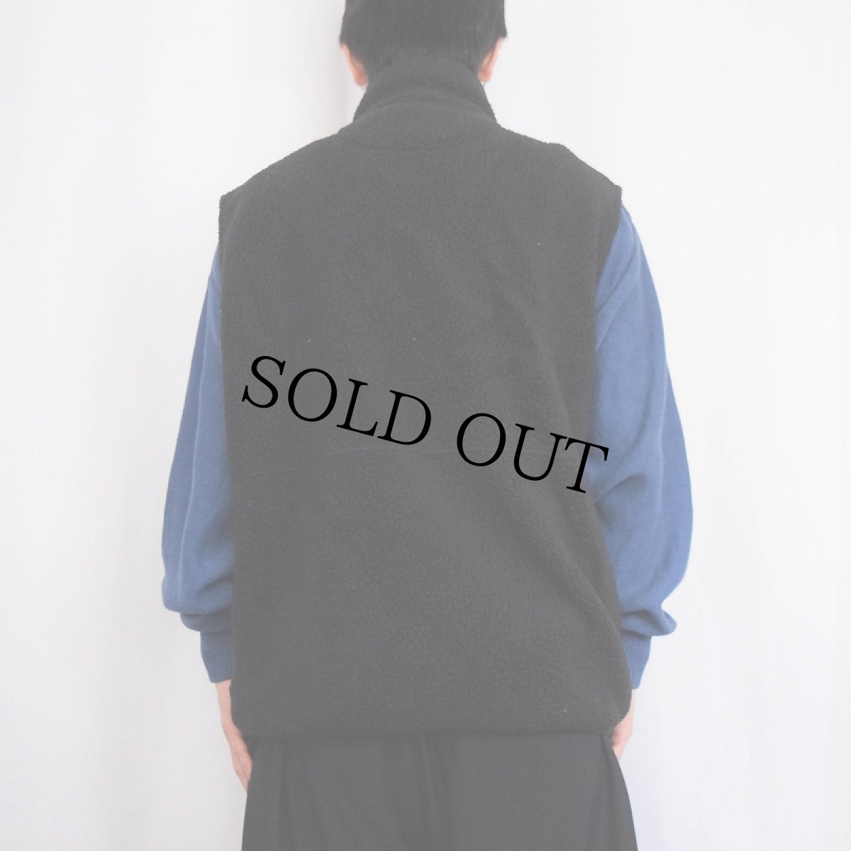 画像3: 90's LANDS'END USA製 POLARTEC フリースベスト BLACK XL (3)