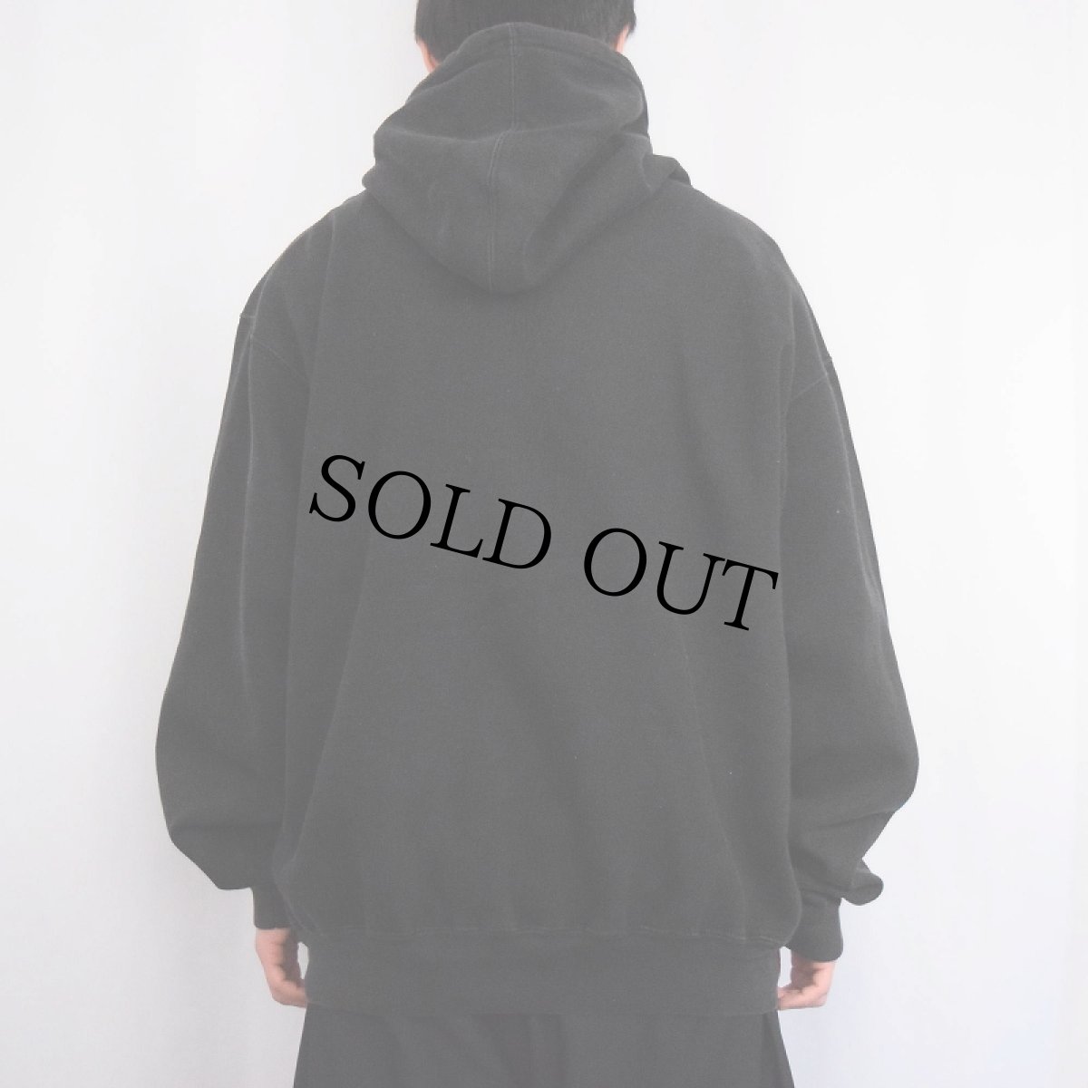 画像3: STEVE& BARRY'S "got beer?" パロディプリントスウェットフーディー BLACK L (3)