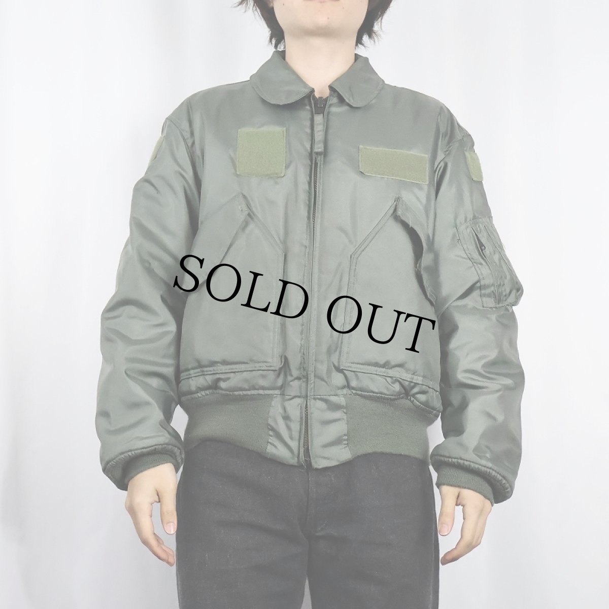 画像2: 90's 民間品 ALPHA INDUSTRIES CWU-45/P フライトジャケット MEDIUM (2)