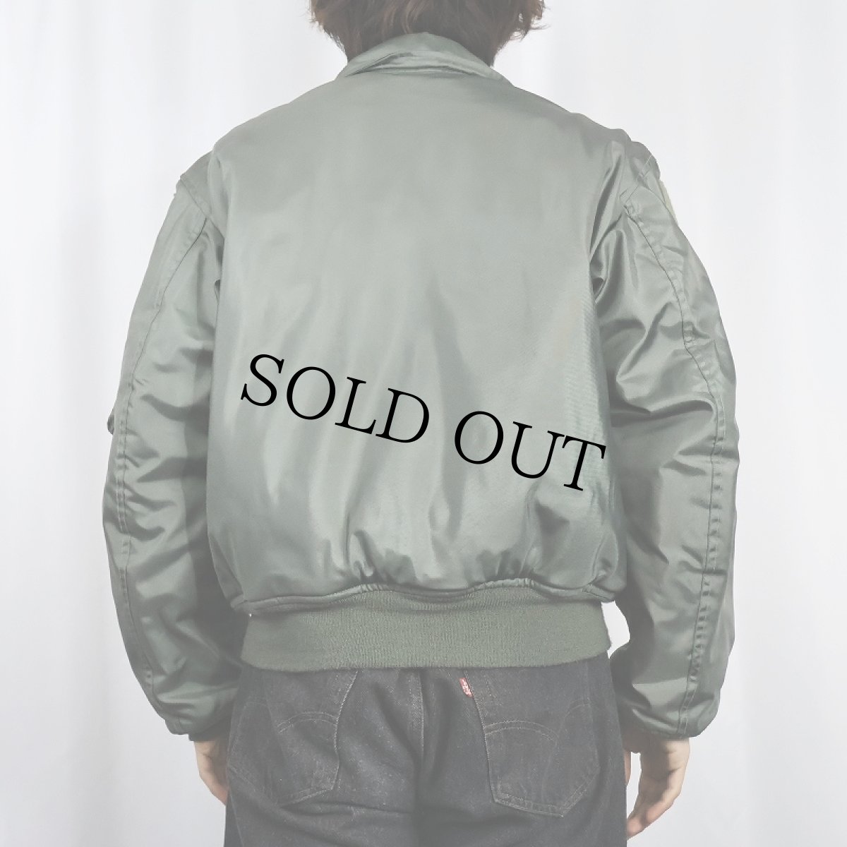 画像3: 90's 民間品 ALPHA INDUSTRIES CWU-45/P フライトジャケット MEDIUM (3)