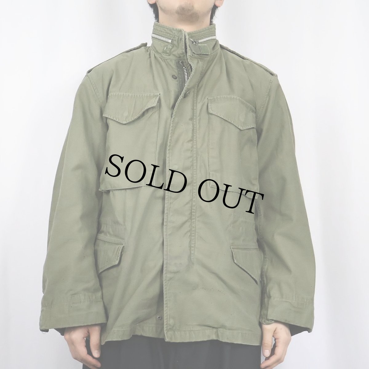 画像2: 60's U.S.MILITARY M-65 フィールドジャケット 2nd SMALL SHORT (2)